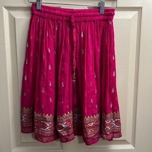 LAST CHANCE CLEARANCE Belma 💯 Rayon OS beautiful pink elastic-waist skirt